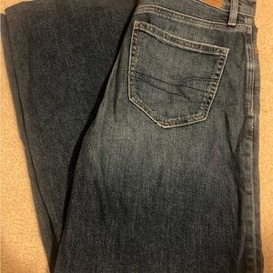 American Eagle Outfitters Dark Blue High-Rise Jeans